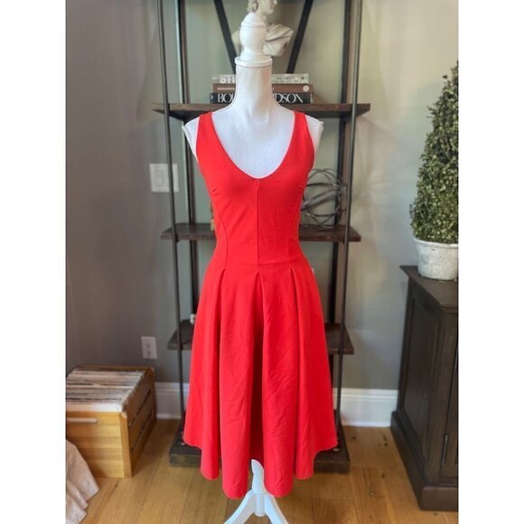 La Petite Robe di Chiara Boni Corie Dress Orange Womens Size 42 US 6 - Picture 6 of 15